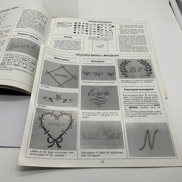 Husqvarna Viking 1250 Sewing Embroidery Machine 1+ Operating Manual •1995 User's - Picture 8 of 8